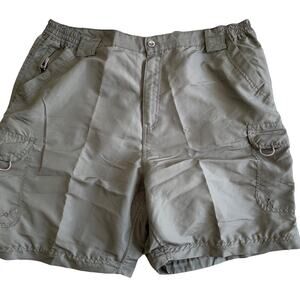 *Rugged Earth Outfitters cargo shorts men's XL Army Green Comfort waist Outdoor